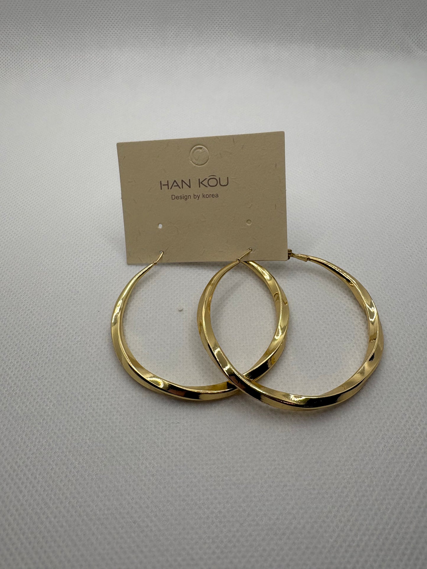 Gold hoop earrings
