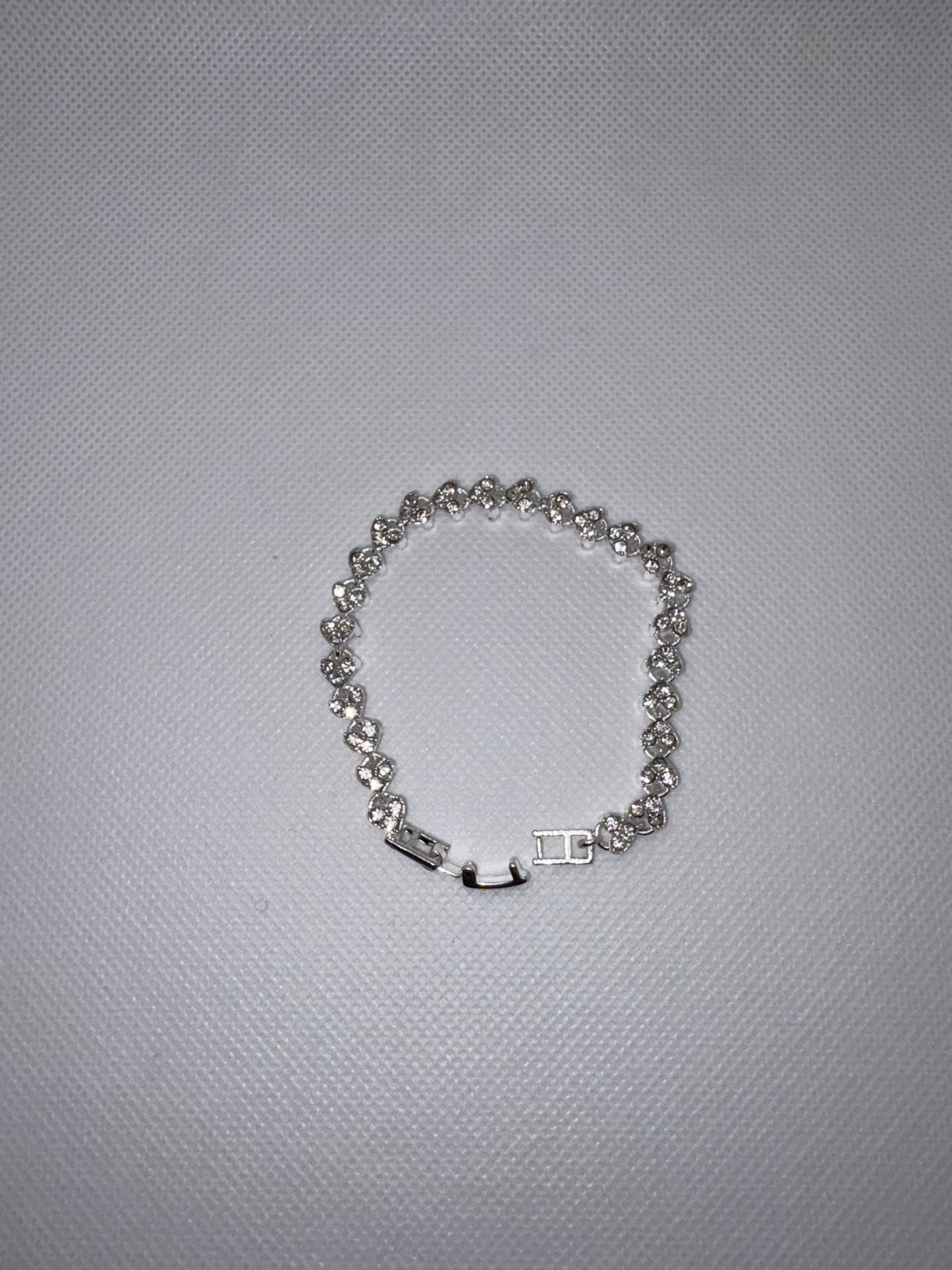 Heart tennis bracelet