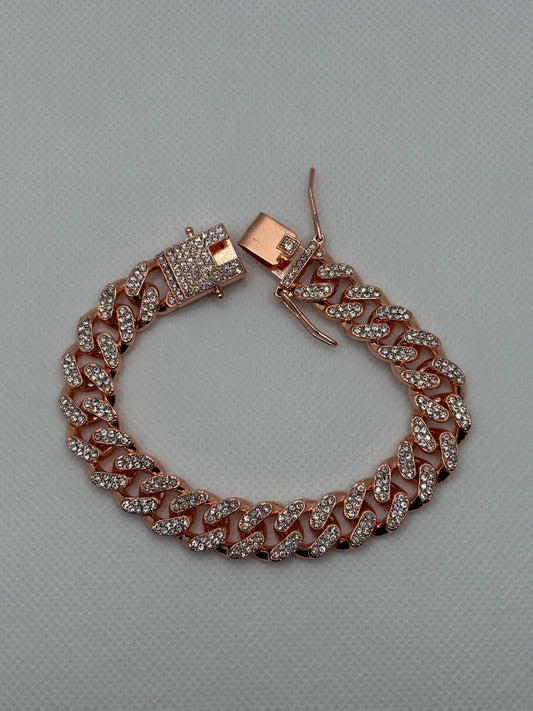 Rose gold Cuban link bracelet